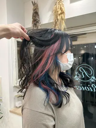 セミロング cinq PROJECT所属・ミルクティーベージュ /三村克彦のヘアスタイル