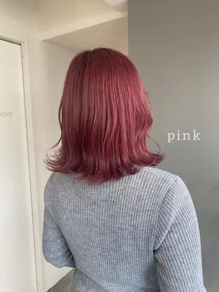 ミディアム カラー ヘアアレンジ ボブ /ニュアンス/ satomi🧸💖のヘアスタイル