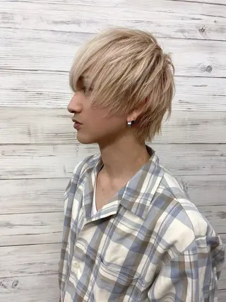 ミディアム カラー パーマ メンズ LAVENDIA Azabu所属・LAVENDIA 初音のヘアスタイル