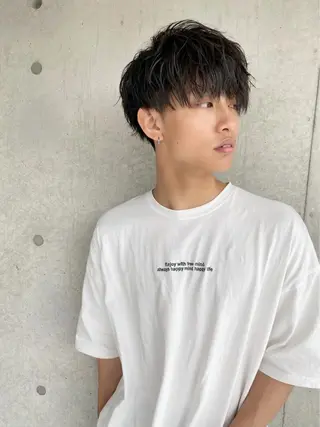 ショート カラー パーマ ヘアアレンジ メンズ 🌈トレンドヘア 🌈WATARU🌈のヘアスタイル