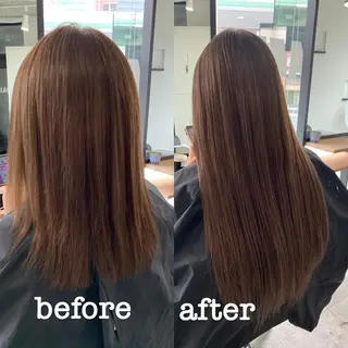 ロング カラー ヘアアレンジ 下妻 カラーエクステ難波のヘアスタイル