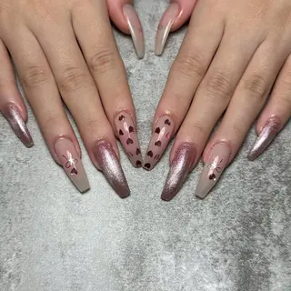 ネイル Toyale長さだし パラジェルフィルインのネイルデザイン