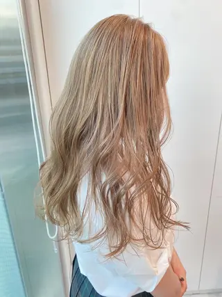 ロング トレンドモテカラー 🩷色落ちまで可愛くのヘアスタイル