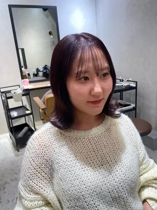 ミディアム Natsuki/韓国 ボブ/レイヤーカットのヘアスタイル