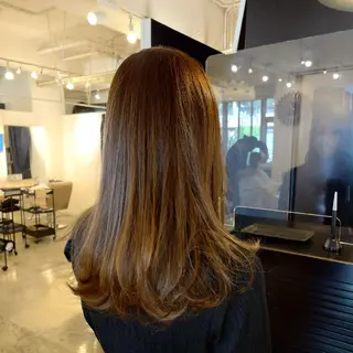 セミロング カラー 津田 祐輔のヘアスタイル