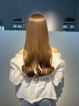 ロング カラー S.COEUR×Cu 枚方T-SITE店所属・枚方/ブリーチモデル /パーマモデル募集のヘアスタイル