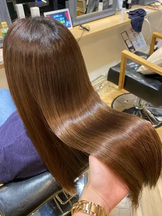 ロング カラー 艶カラー/韓国顔周り 🎀mamiのヘアスタイル