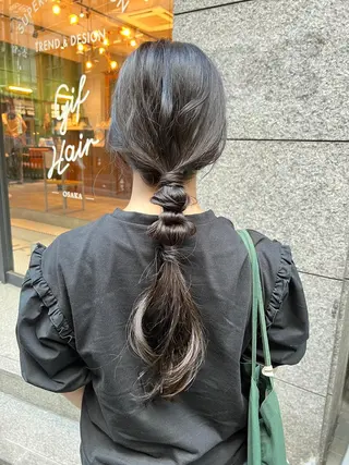 ロング カラー ノイシキ サキのヘアスタイル