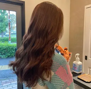 ロング カラー 青田 明日海のヘアスタイル