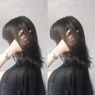 ミディアム カラー UP-PU ART  HAIRのヘアスタイル