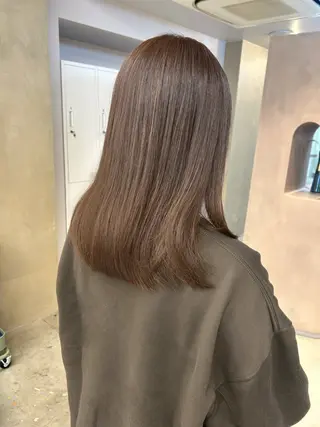 セミロング カラー miyu /yucca大阪京橋のヘアスタイル