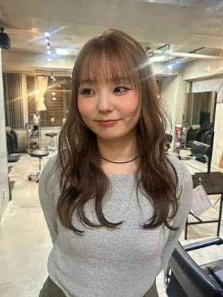 ロング カラー 韓国ボブ/レイヤー カット/ EMIRIのヘアスタイル