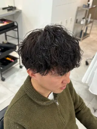 ショート パーマ メンズ 大宮/メンズパーマ /田中智のヘアスタイル