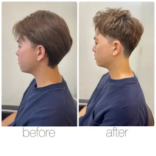 ショート メンズ 尾野 雅斗のヘアスタイル