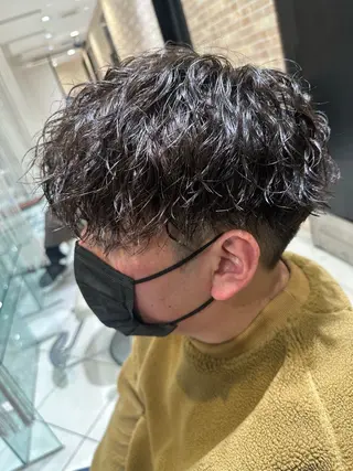 ショート パーマ メンズ 💈メンズ特化 美容師サキ💈のヘアスタイル