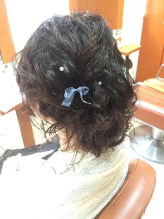 ロング カラー パーマ ヘアアレンジ 可愛いを作る神 ナオヒロのヘアスタイル