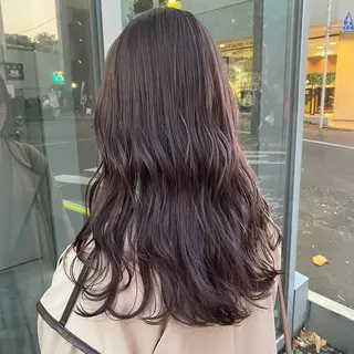 セミロング カラー ヘアアレンジ 透明感ラベンダー💗 SHOのヘアスタイル