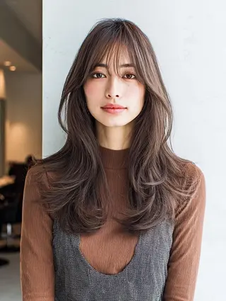 セミロング 生艶髪＆レイヤー🔔 渋谷お薦めNo.1✨のヘアスタイル