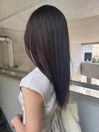 カラー ブリーチカラー🎀 韓国風/寺門美優のヘアスタイル