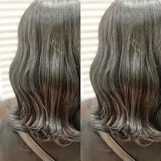 セミロング カラー Snaly カラー特化ページのヘアスタイル