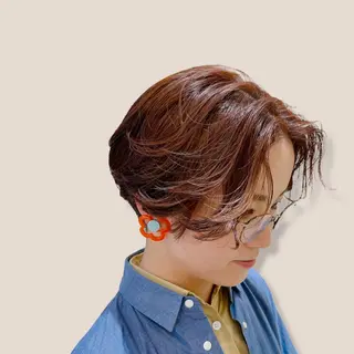 ショート カラー コクブ アキヨのヘアスタイル