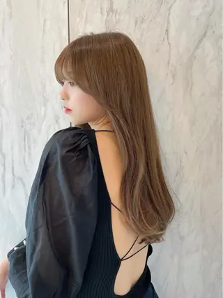 ロング カラー 韓国ヘア🤍顔周り/ 髪質改善✨/林遼一郎のヘアスタイル