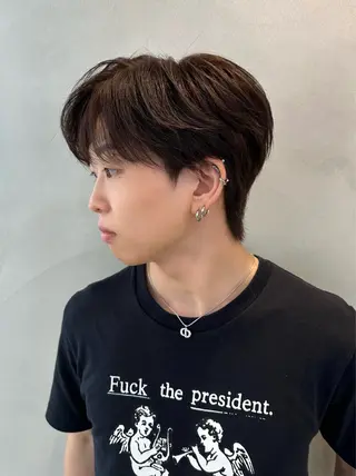 メンズ ブリーチなしW🎀 髪質改善/はのんのヘアスタイル