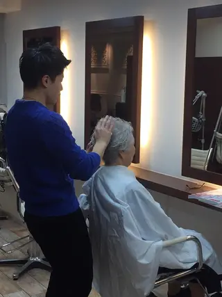 ショート カラー ヘアアレンジ メンズ espace      de   coiffure所属・門脇 直也のヘアスタイル