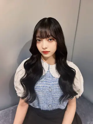 ロング カラー 店長✨️韓国ヘア✖️ 髪質改善カラー／純大のヘアスタイル