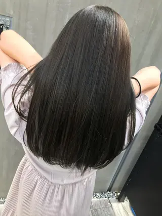 セミロング カラー 赤み消し韓国ヘア レイヤー縮毛🤍渡邉のヘアスタイル