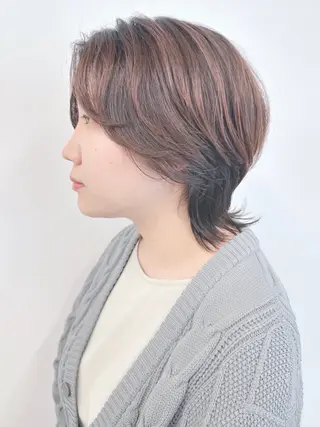 ミディアム 小顔ボブ/お悩み解決 /ボブパーマ/とういのヘアスタイル