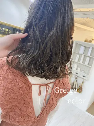 ミディアム カラー flen所属・𖤣𖥧𖥣𖥧田中 姫乃𖤣𖥧𖥣𖡡のヘアスタイル