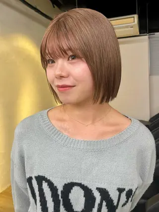 ショート 加藤好/カットモデル /暖色カラー🍒🧡のヘアスタイル