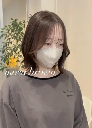 ミディアム カラー nakahara madokaのヘアスタイル