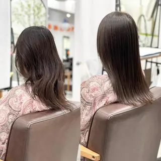 ミディアム パーマ 🧸縮毛矯正特化 金澤 彩香🎀のヘアスタイル