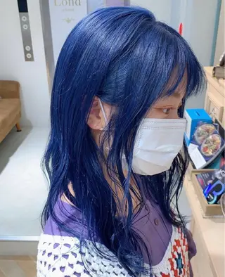 ロング カラー ❤️ブリーチなし💚 ダブルカラー平野実花のヘアスタイル