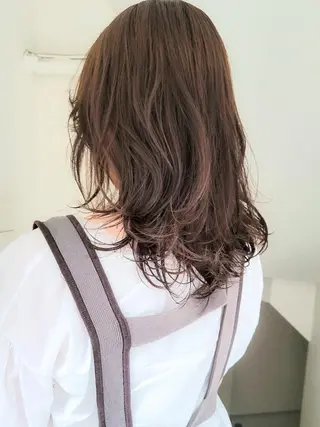 セミロング 🇰🇷透明感×ハイ トーン🌟tomoのヘアスタイル