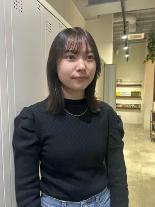 ミディアム saki‪🌱‬♡ /ボブ/透明感カラーのヘアスタイル