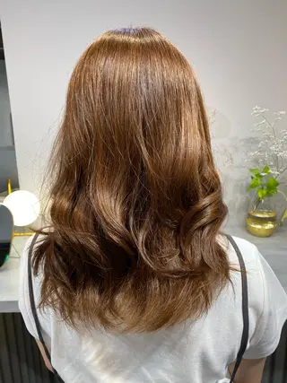 セミロング ✂︎神カット&カラー 韓国風パーマ黒田ダイのヘアスタイル