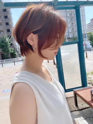 ショート カラー 明るい白髪染め専門店兵庫駅前店所属・山口 一馬のヘアスタイル