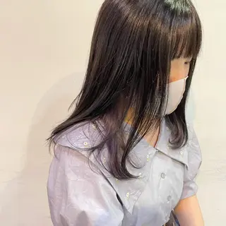 セミロング カラー silo所属・silo MOKA 顔周りカット🦦のヘアスタイル