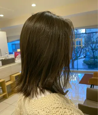 ミディアム カラー 髪質改善/白髪ぼかし レイヤー　🌱千咲季のヘアスタイル