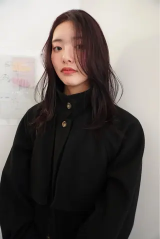 ロング カラー yew所属・名古屋カラーモデル/ 暖色カラー/リカのヘアスタイル