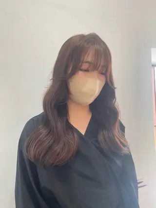 ロング カラー mopa所属・mopa_kaede 暖色カラー/ロングのヘアスタイル