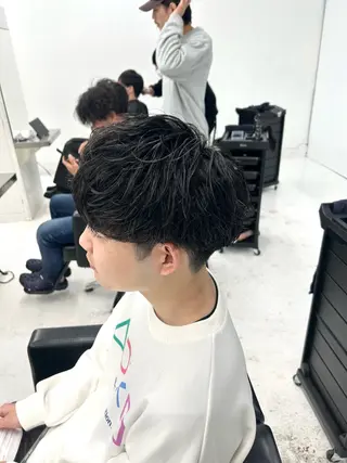 ショート パーマ メンズ 【メンズパーマ特化】 🍏網中勇喜のヘアスタイル