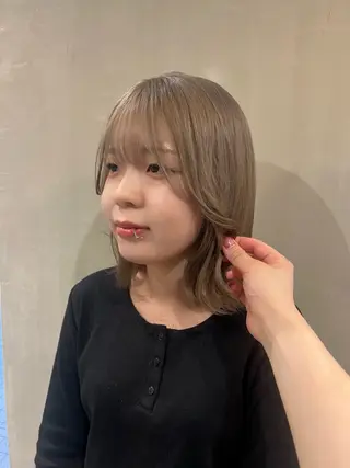 ミディアム カラー はるか/ CosyVelvetのヘアスタイル