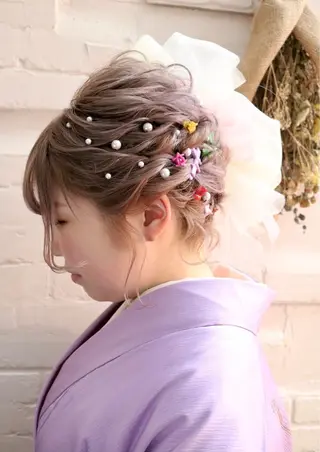 ショート まつパ・ヘアセット ♡Chinami♡のマツエク・マツパデザイン