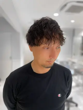 ミディアム メンズパーマ/カット / 古川　諒のヘアスタイル