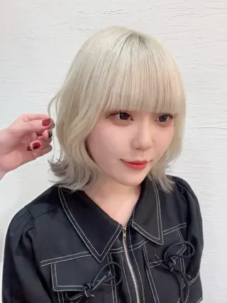 ショート カラー llwy名古屋栄所属・RYUKI/デザイ ンカラー/ブリーチのヘアスタイル