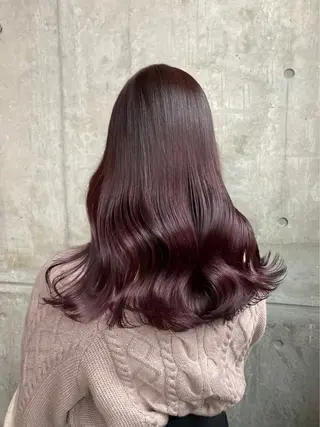 セミロング カラー ガーリーstyle ❤︎misaki🏹のヘアスタイル